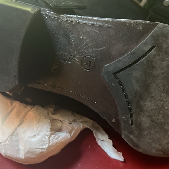 All Saints boot made in Portugal black suede strap with buckles adjustable - Picture 5 of 7